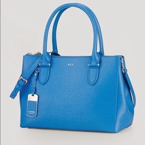 Lauren Ralph Lauren Newbury Saffiano Leather Satchel Tote